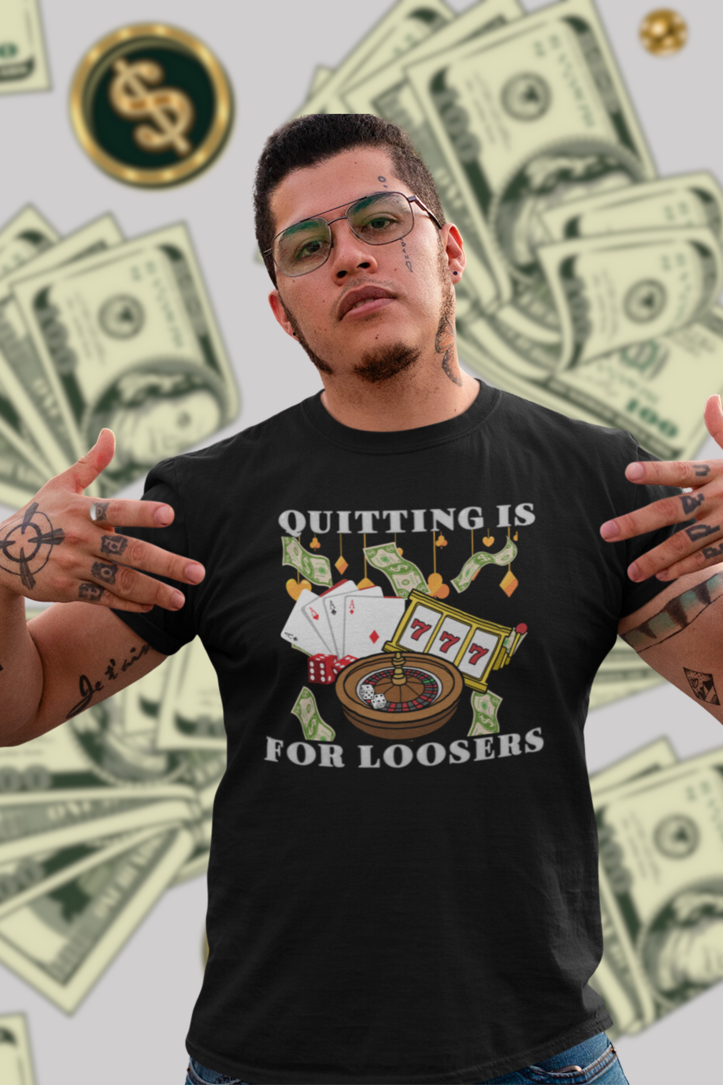 "Quitting is for loosers" Tee